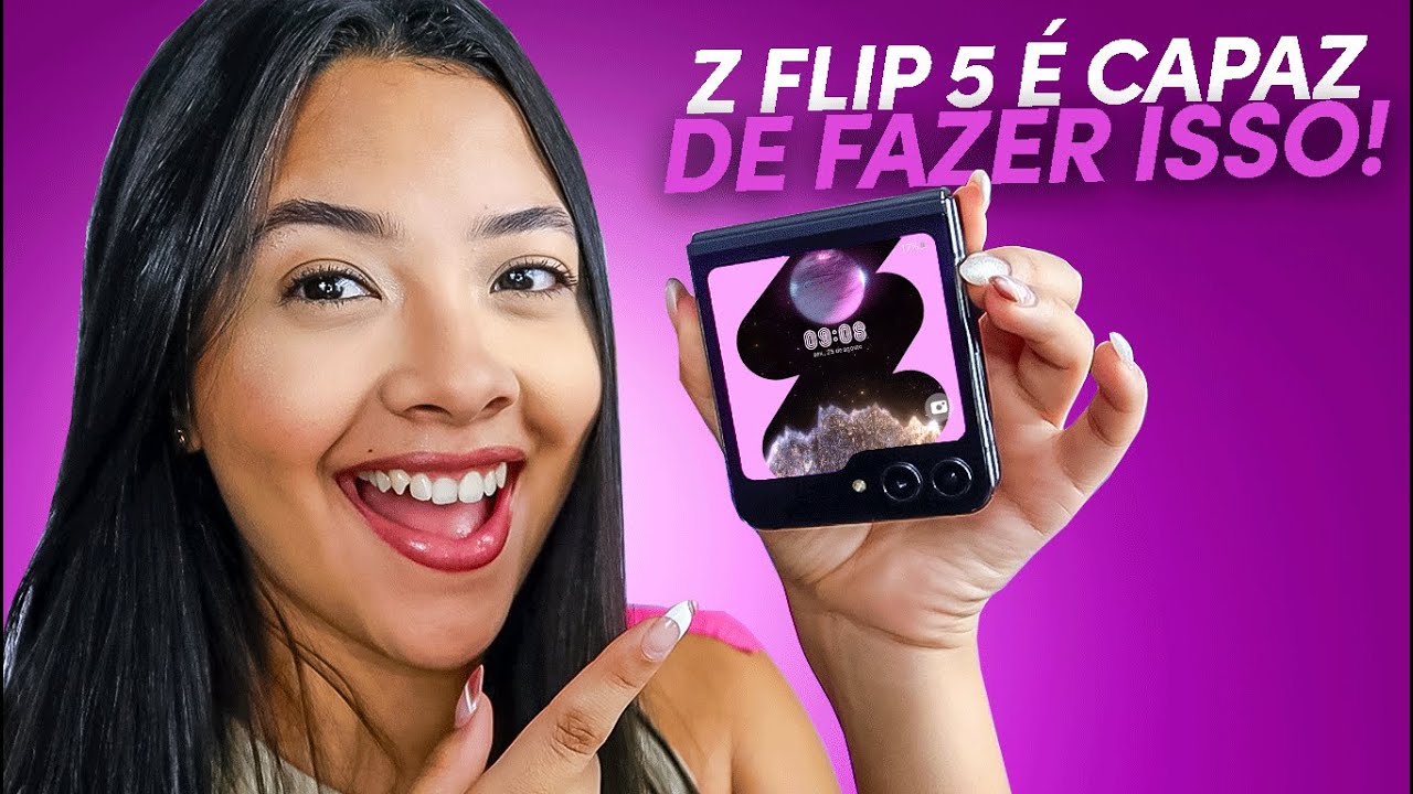 Descubra as 10 FUNÇÕES que Z FLIP5 É CAPAZ DE FAZER! Celular Dobrável Samsung