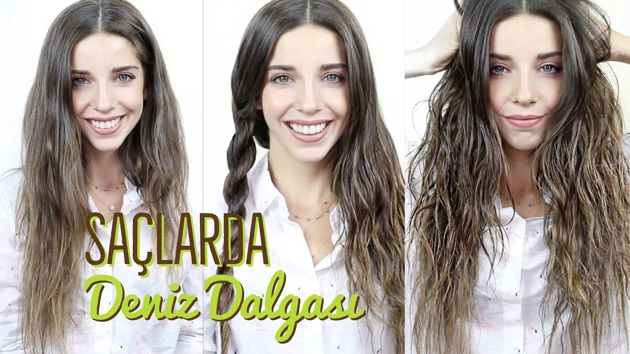 5 DAKİKADA SU DALGALI SAÇLAR | DENİZDEN YENİ ÇIKMIŞ GİBİ