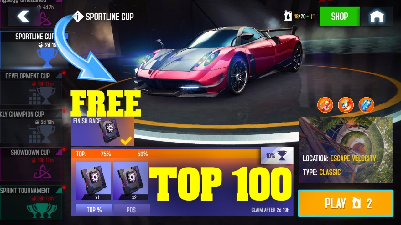FREE SPORT KIT NOW AVAILABLE!! // Asphalt 8 Airborne: SPORTLINE CUP Top 100