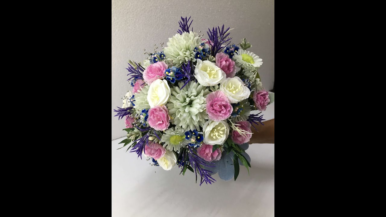 Artificial Bridal Bouquet Multicolor