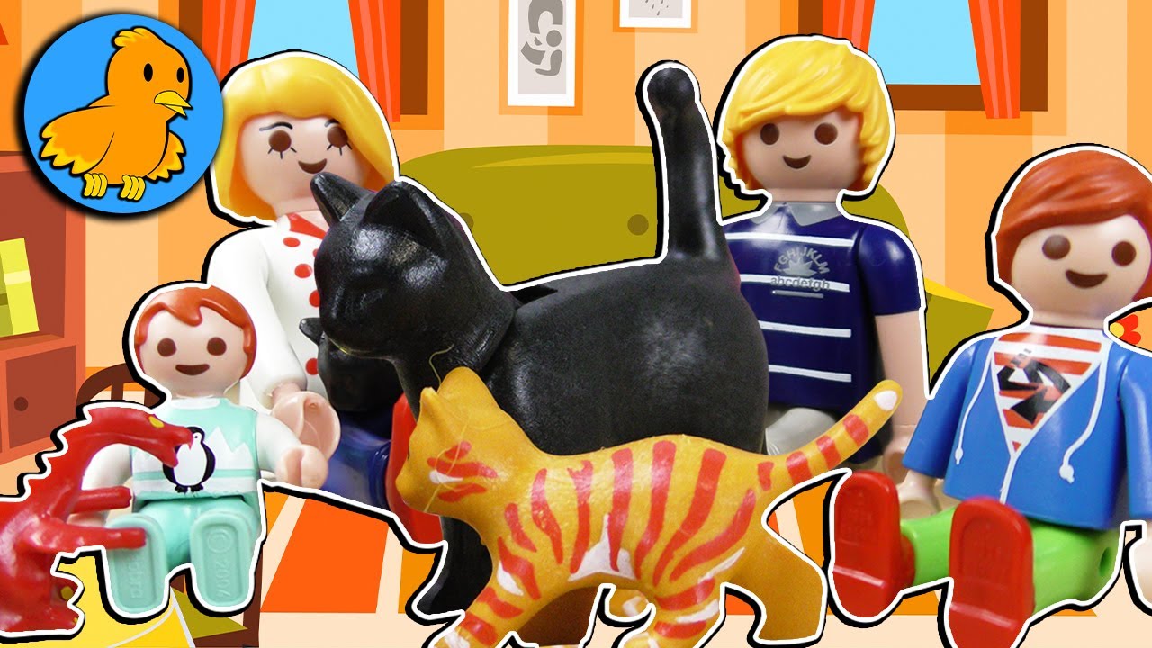 FAMILIE VOGEL IM KATZEN WAHN! 🐈 Geschichten auf 4 Pfoten! Playmobil Film Deutsch