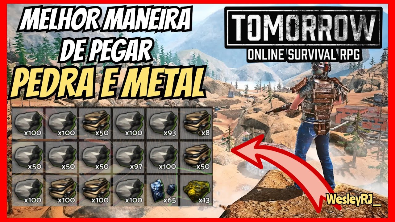TOMORROW | MELHOR MANEIRA de COLETAR PEDRA e METAL, DICAS BÁSICAS!