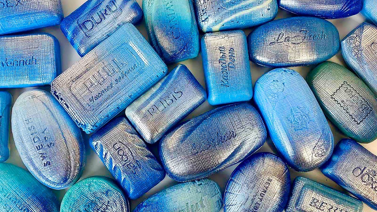 ⭐ASMR ⭐ Soap Cubes. Carving soap. Резка мыла кубиками. More satisfying video.