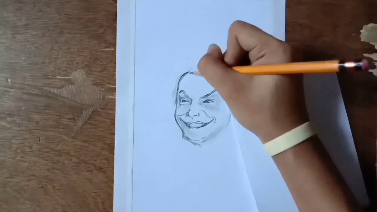 How to Draw JOKER 1989 - Jack Nicholson • Easy Sketch for Beginners || SIMPLY SKETCH ||
