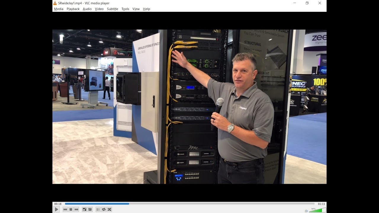 Scenes from InfoComm 2018: SR Series Wall Mount Rack