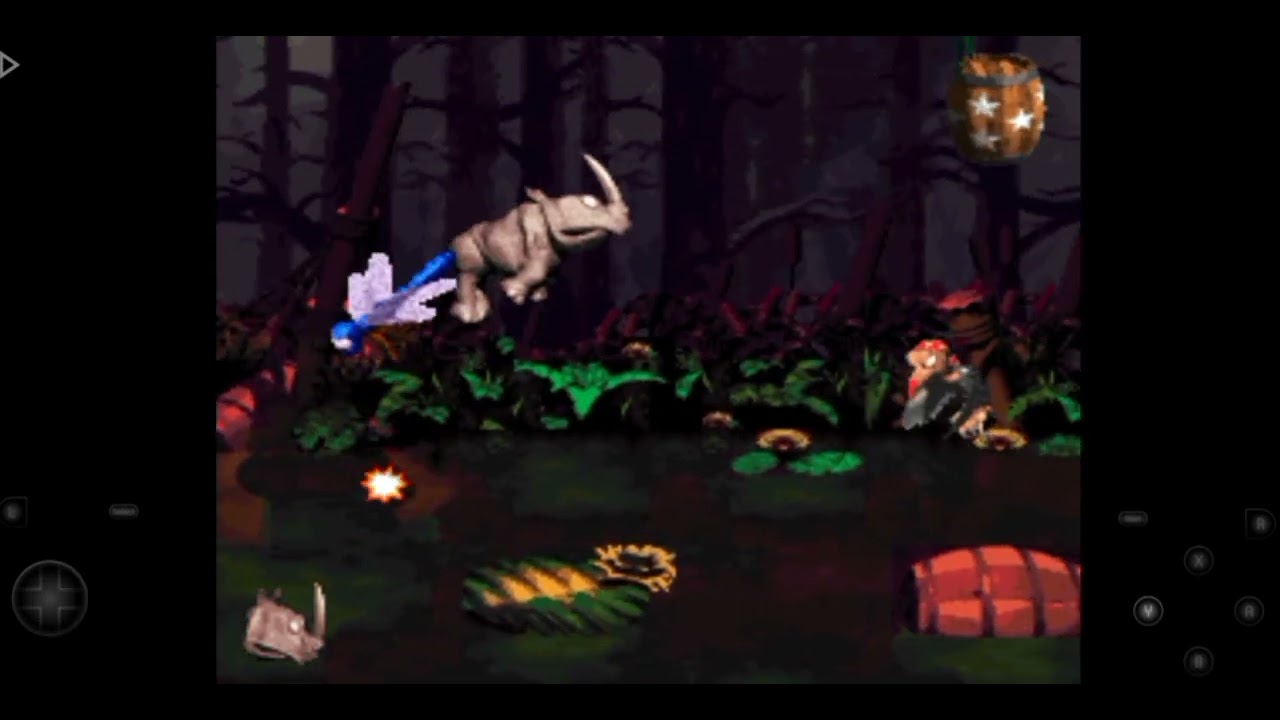 DKC2 Rambi's Revenge romhack - Mudhole Marsh