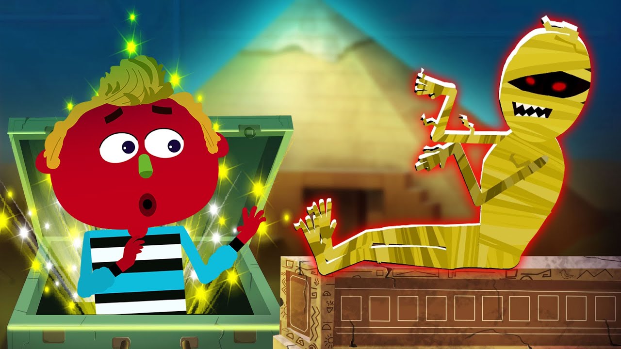 The Magical Spooky Suitcase and the Mysterious Mummy | Midnight Adventure Songs With Len & Mini