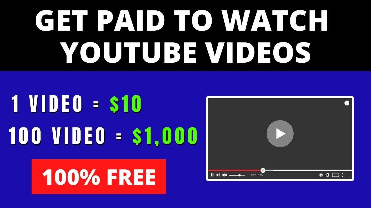 Make $100 by just Watching Videos (Make Money Online 2022)
