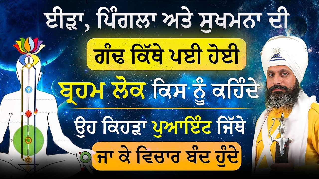 | ਈੜਾ,ਪਿੰਗਲਾ ਅਤੇ ਸੁਖਮਨਾ ਦੀ ਗੰਢ ਕਿੱਥੇ ਪਈ |Bhai Hardev Singh Khalsa | karte kia baata |