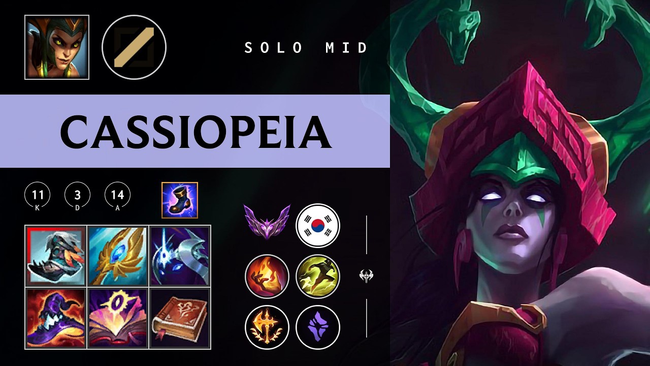 Cassiopeia Mid vs Aurora - KR Master Patch 26.04