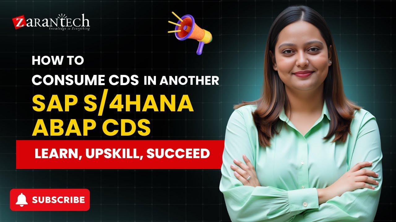 How to Consume CDS in another SAP S/4HANA ABAP CDS | ZaranTech