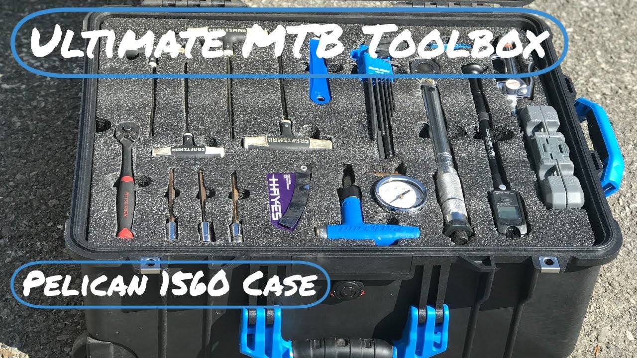 The Perfect Mountain Bike Travel Toolbox | Pelican 1560 Case With Custom Inserts
