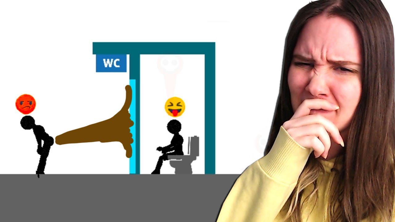 Hän EI PÄÄSTÄNYT Mua VESSAAN... KAKKASIN HÄNEN PÄÄLLE. (stupid boy)
