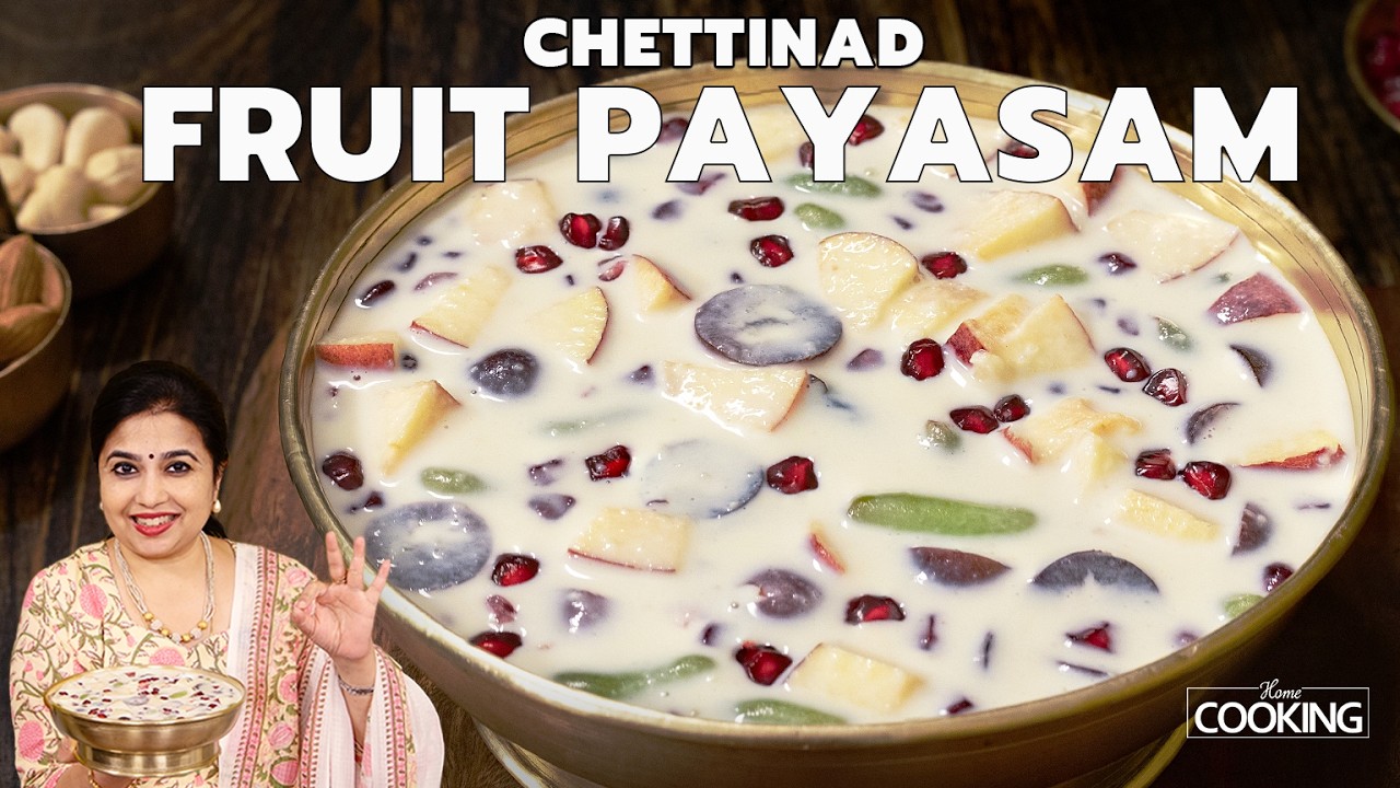Chettinad Fruit Payasam | Pazha payasam Recipe | FruitKheer | Sweet Recipe
