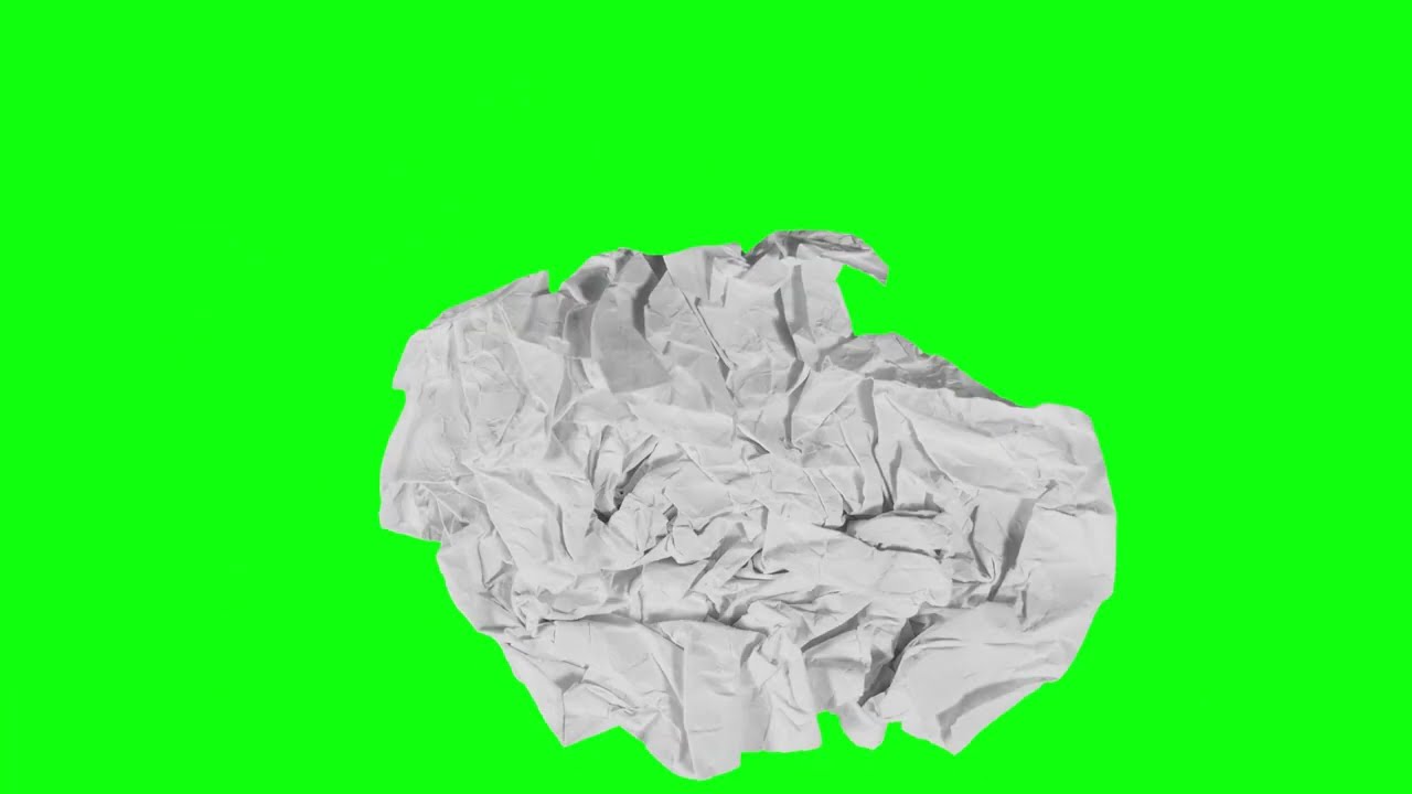 [4K] Paper Transition Green Screen