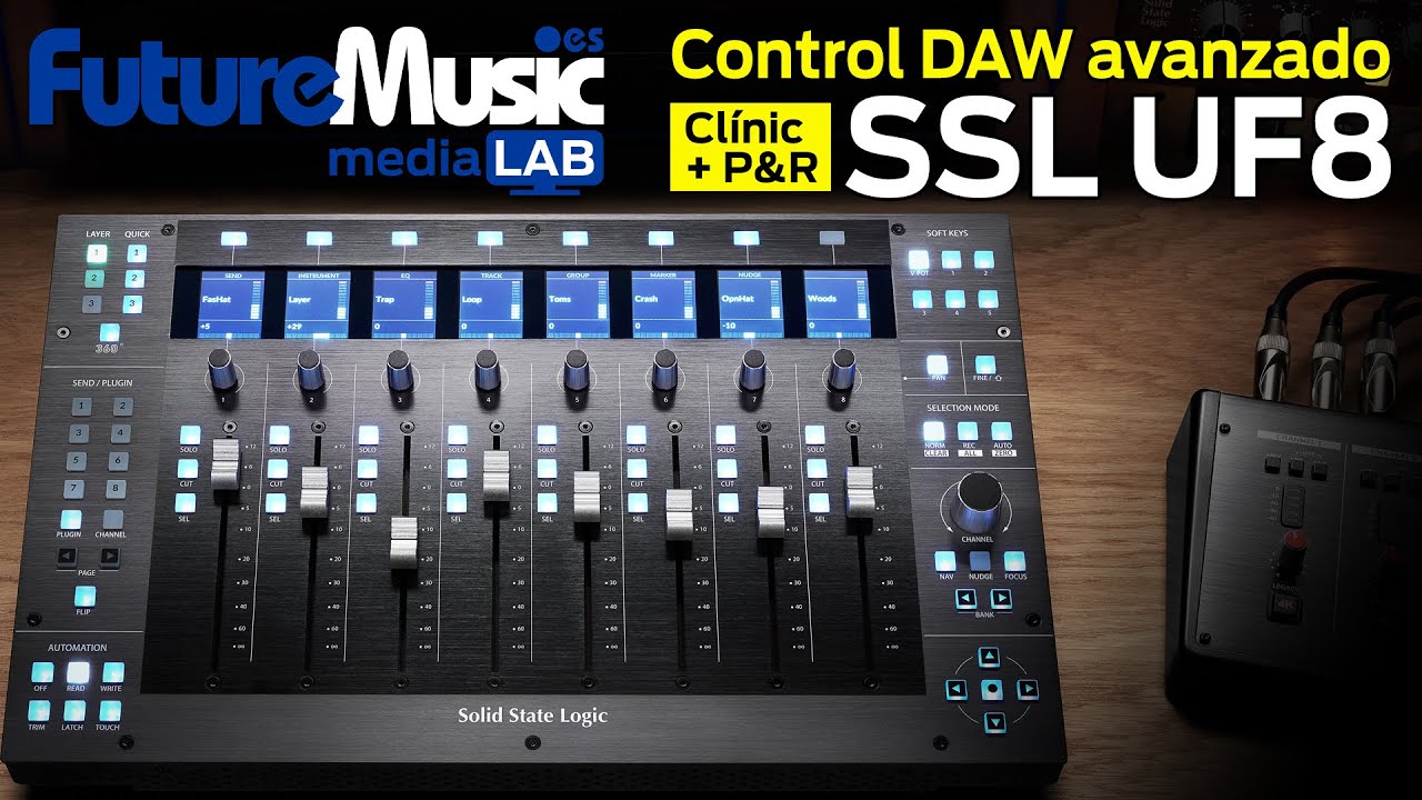 SSL UF8 - ¡Controlador DAW AVANZADO! (ampliable a 32 canales)