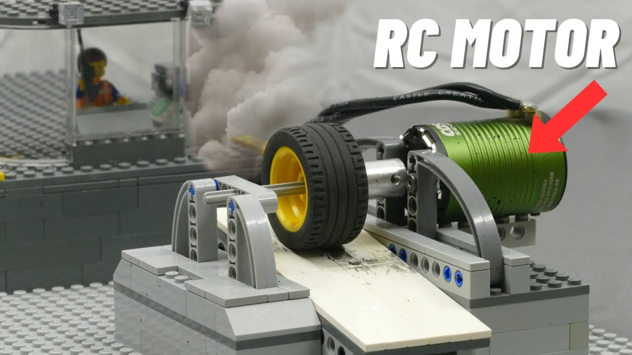Burnouts With Lego Tires (Brushless RC Motor)
