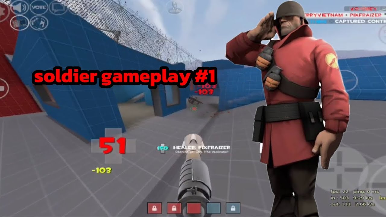 Tf2 mobile: tf2 legacy android: soldier gameplay #1