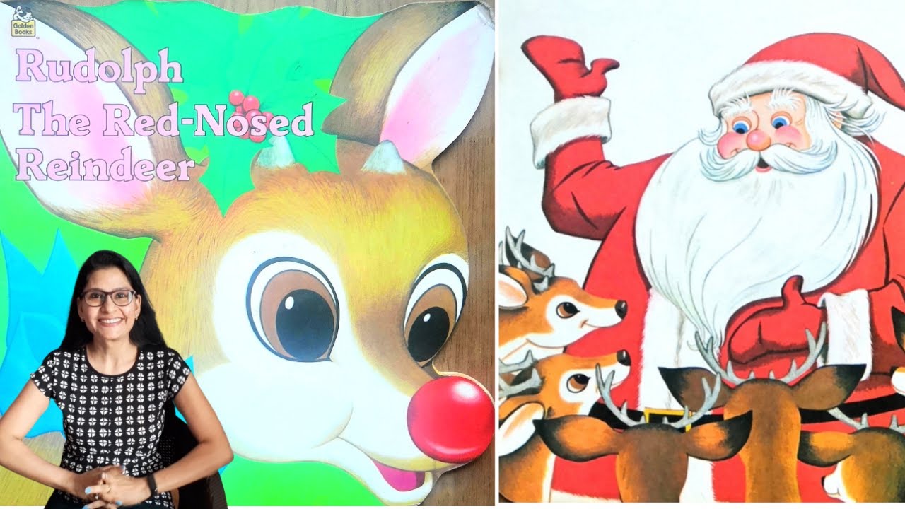 Rudolph The Red Nosed Reindeer | Story telling for kids | 🎅 Santa special | By Ritu Sharma 🎄