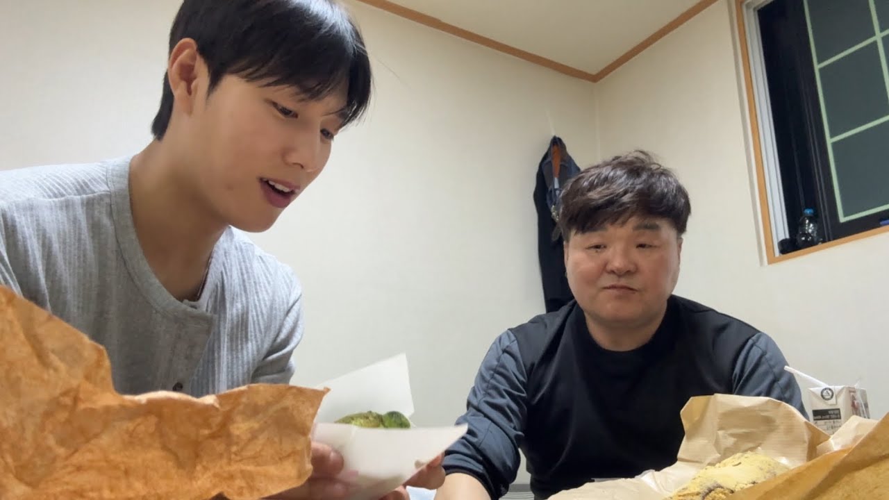 노가다 삼촌이랑 두바이쫀득쿠키 먹어보기