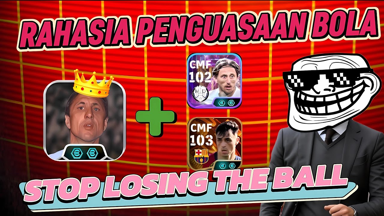 Formasi 4-4-2! Gua Balik ke Gaya Main Ball Possession🔥Johan Cruyff! Penguasaan Bola di Efootball