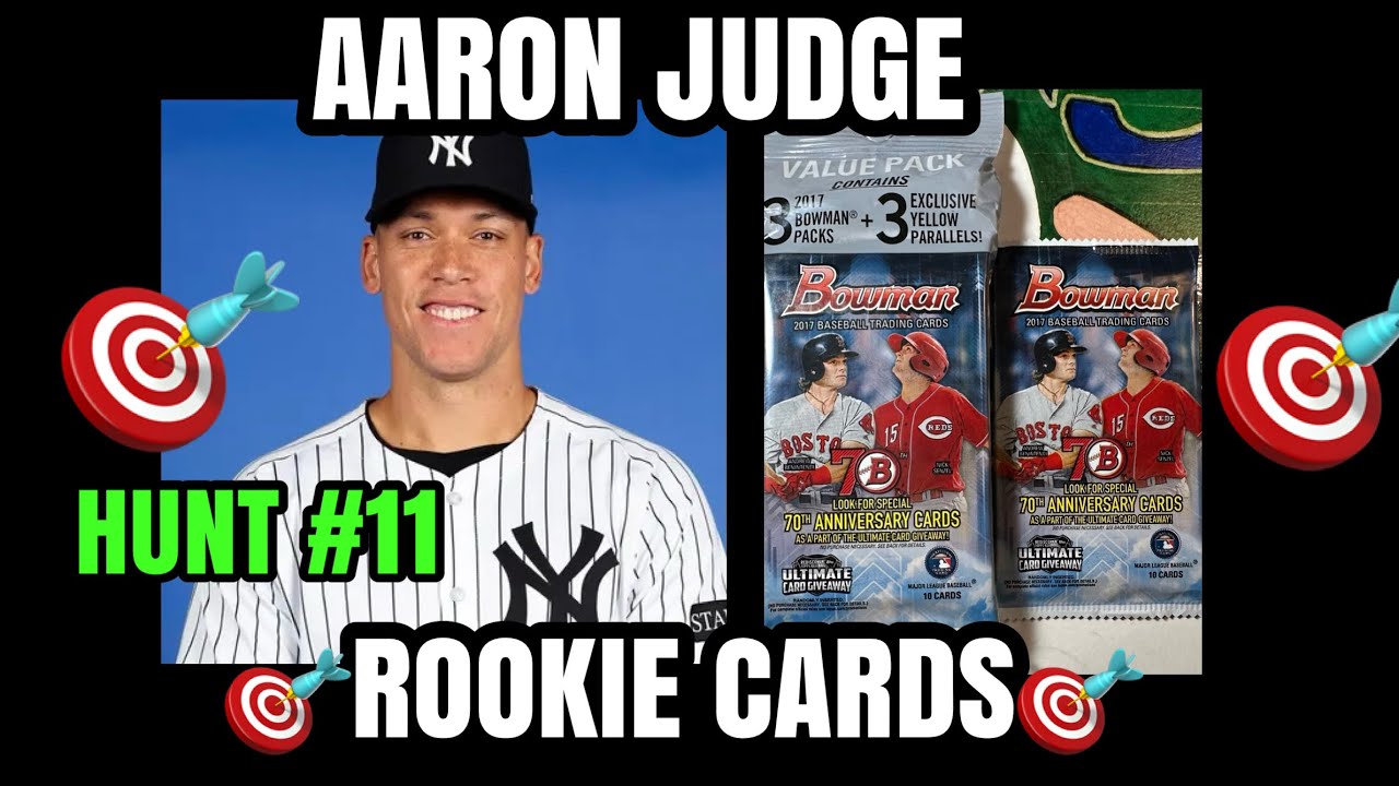 ⚾️🎯AARON JUDGE NY Yankees Rookie Baseball Card Hunt Chase #11 2017 BOWMAN🎯⚾️