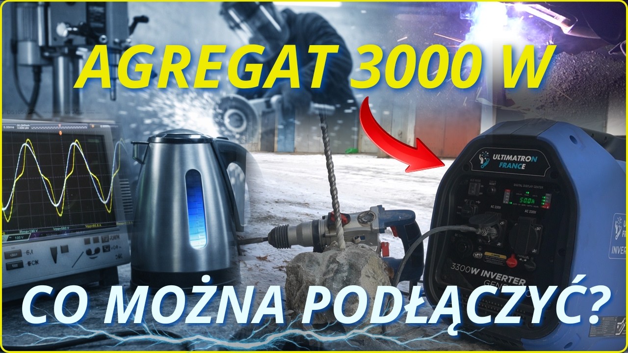 Agregat do Zasilania domu, na Budowę , na Wyjazd 4x4 lub na Camping  ULT-3300 Ultimatron France