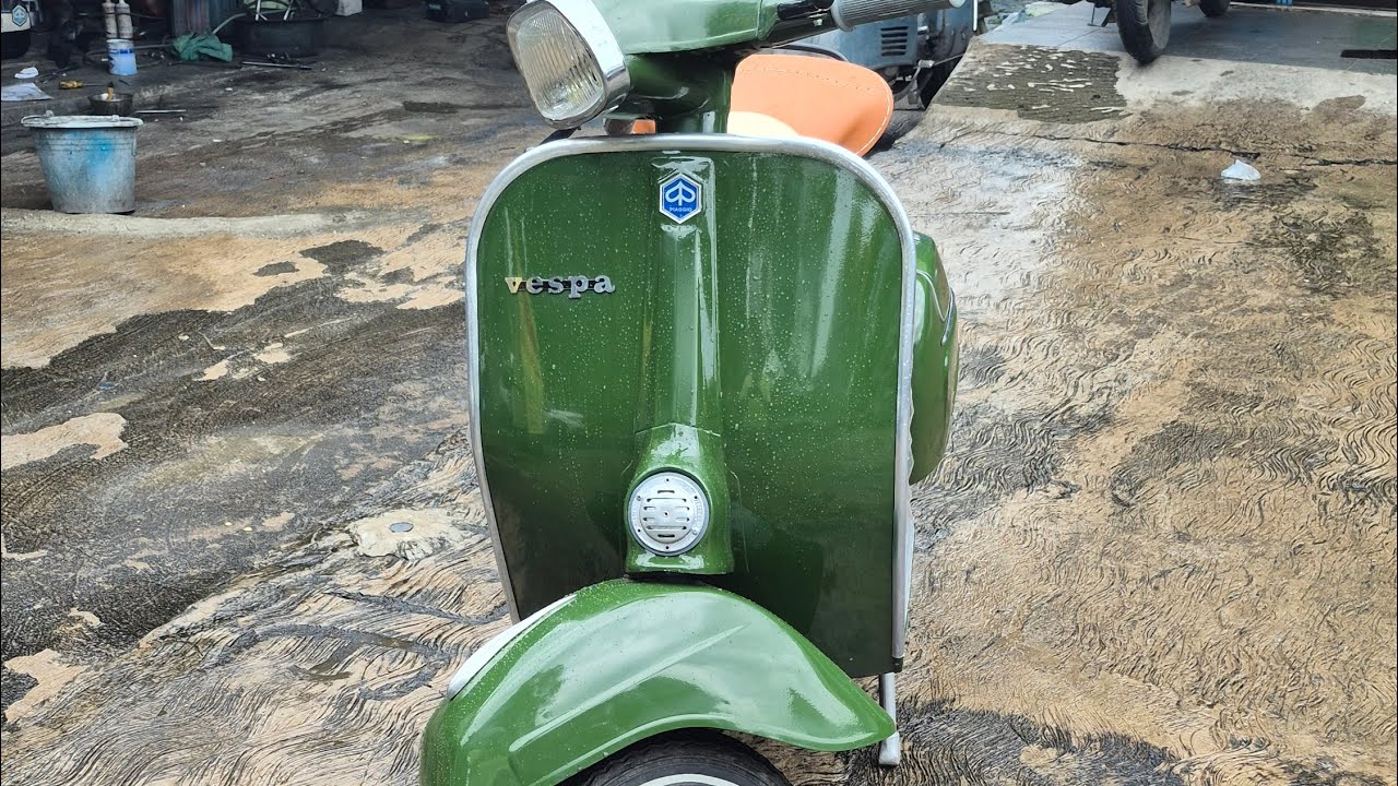 Dijual Vespa Super Tahun 1976 (Full Restorasi)Hijau Daun Warna Sesuai Surat