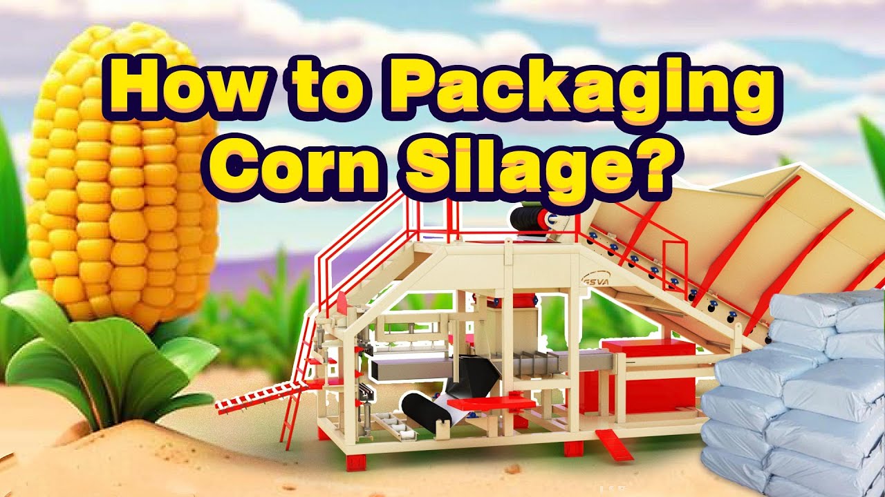 Corn Silage packaging Machine (Model: SVA - 1H) - ماکینة التعبئة والکابسة سيلاج الذرة