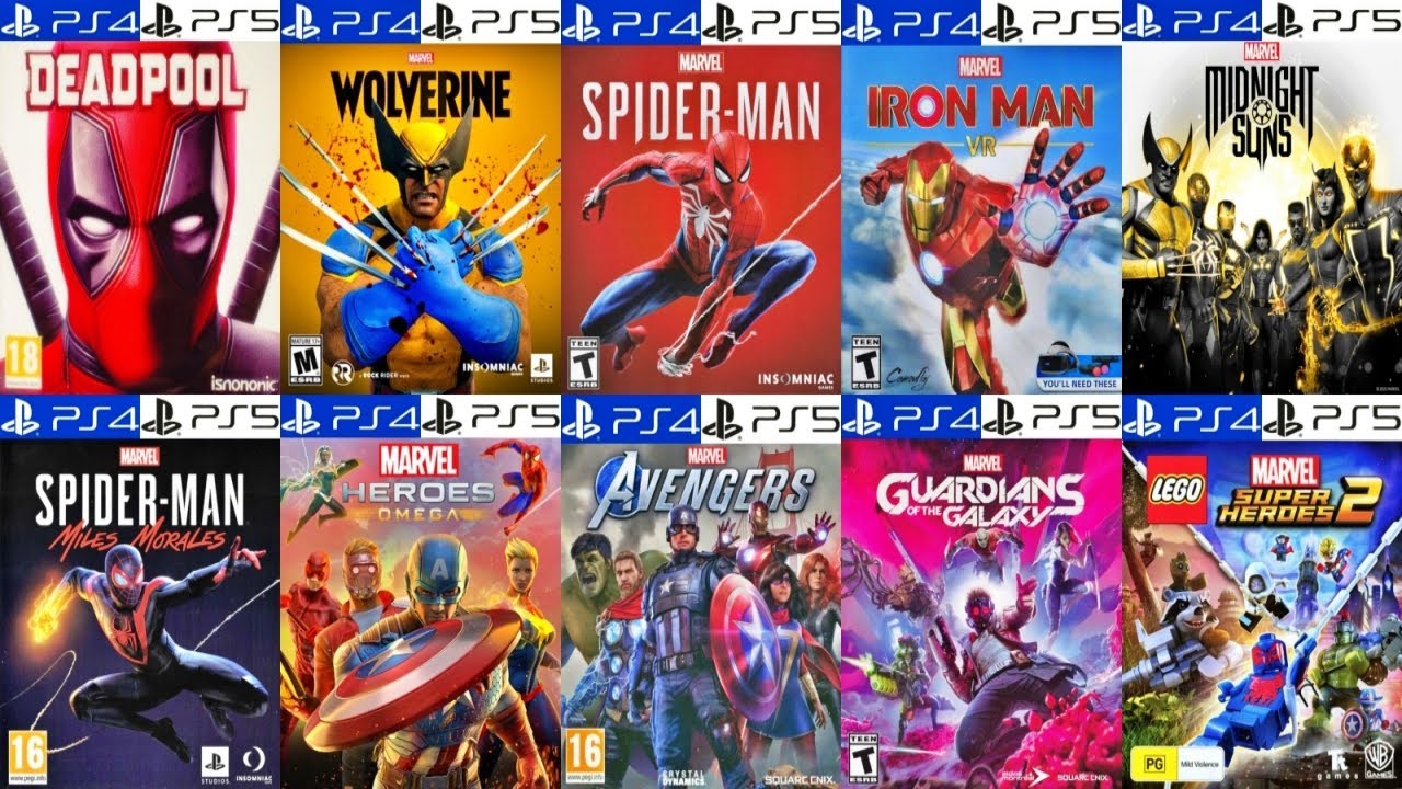 Игры Marvel для PlayStation 4 (PS4) и PlayStation 5 (PS5)
