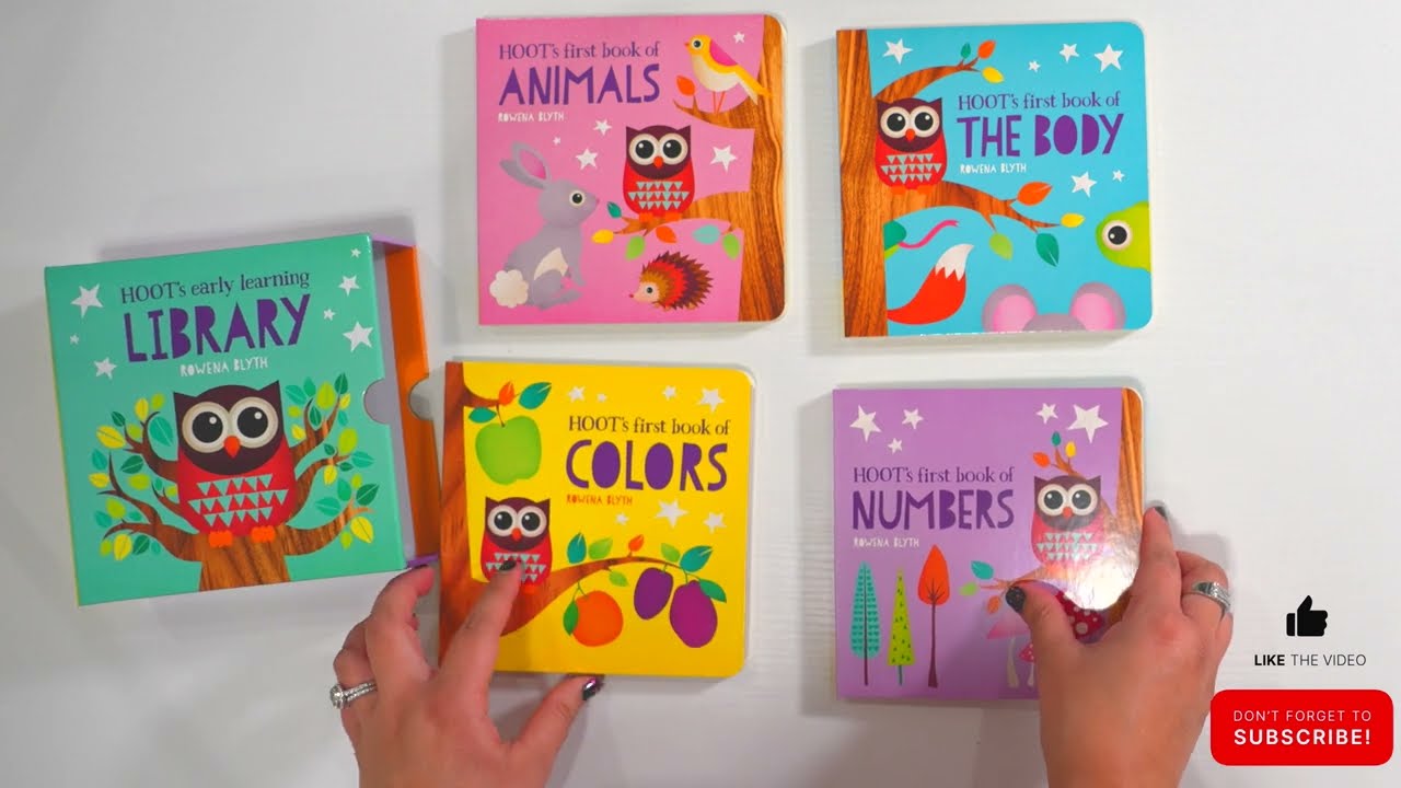 HOOT's Early Learning LIBRARY! New Amazing Learning Book Set!