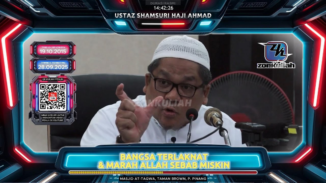 TAZKIRAH : Ahlong Besar Dunia (Marah Allah Sebab Miskin) - Ustaz Shamsuri Ahmad