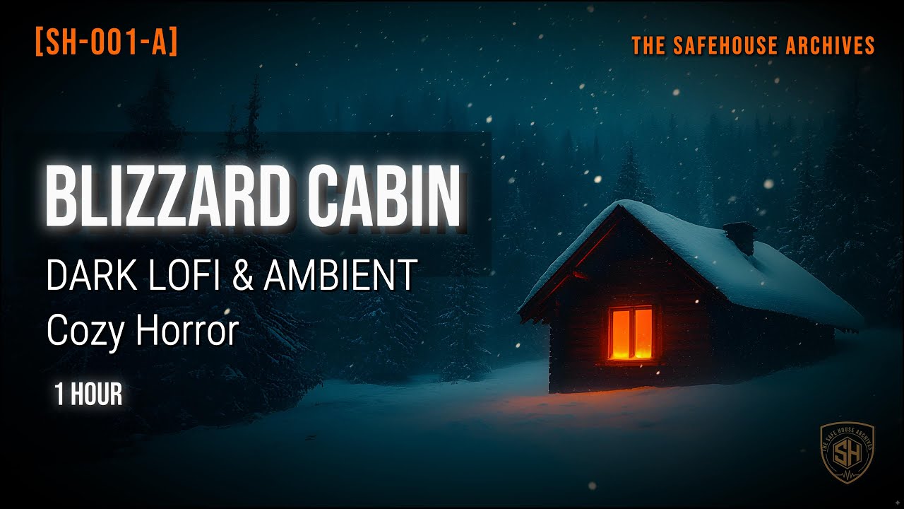 Cozy Horror Winter Cabin Ambience | Dark Lofi Music & Raging Snowstorm | Sleep & Study - [SH-001]