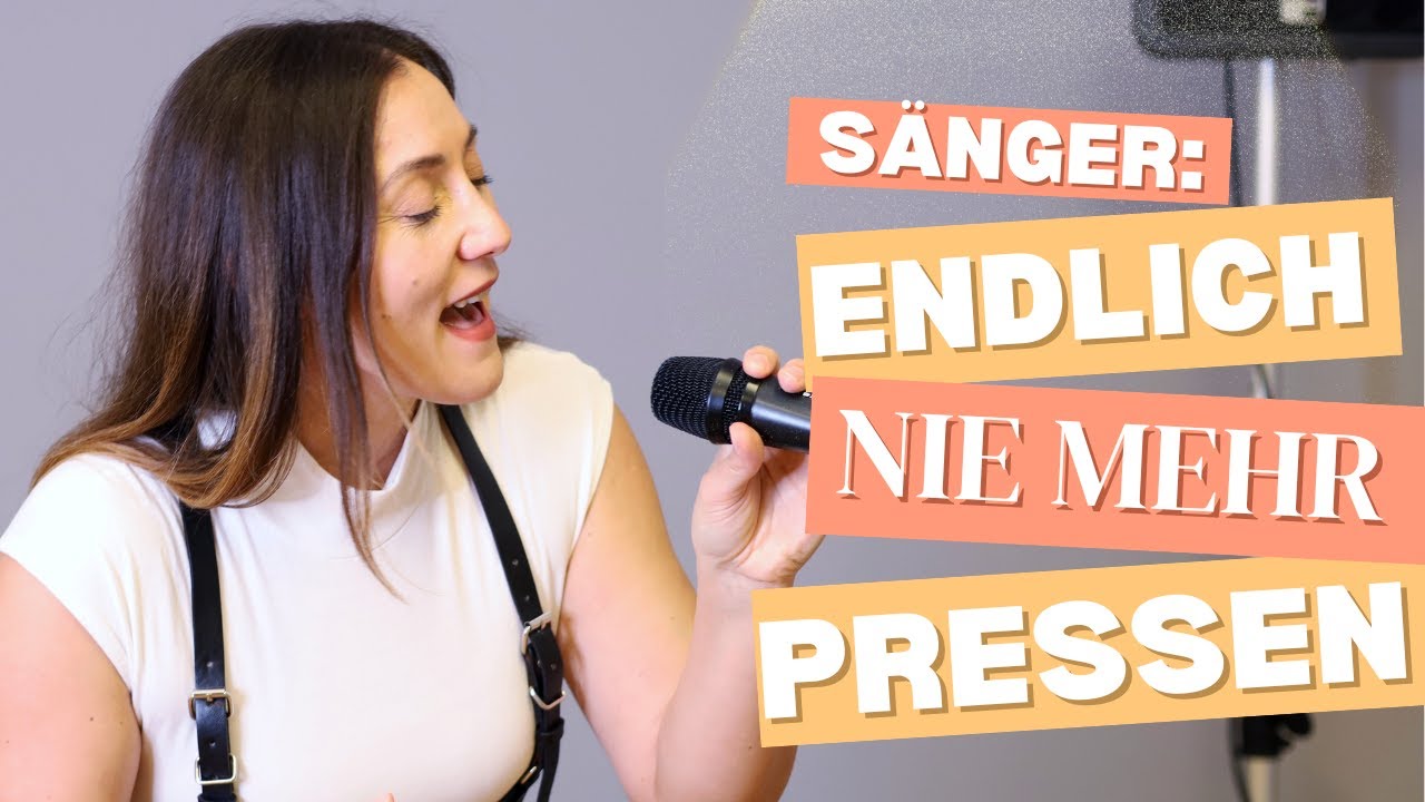 Achtung, Sänger! Nie mehr Stimme pressen. So geht's!