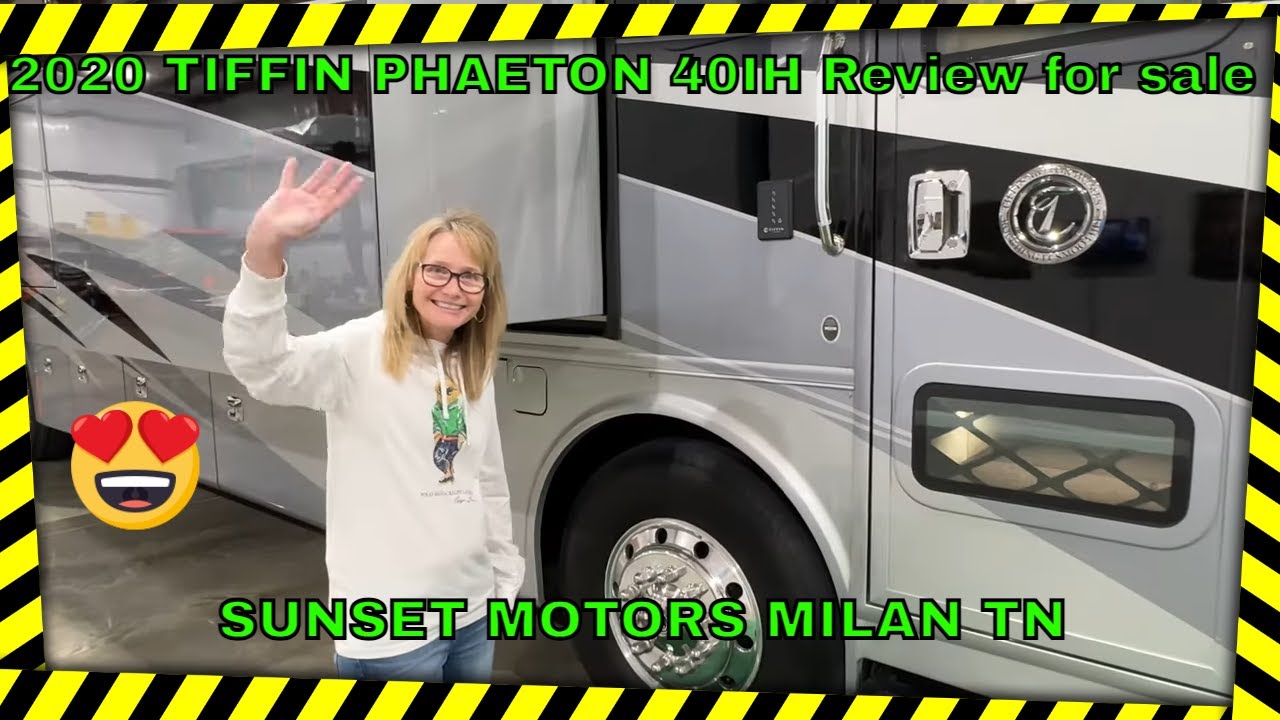 2020 TIFFIN PHAETON 40IH CLASS A MOTOR HOME 450 HP CUMMINS DIESEL USED FOR SALE REVIEW POWERGLIDE