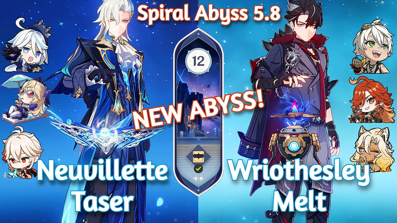 C1 Wriothesley Melt x C0 Neuvillette Taser - NEW Spiral Abyss 5.8 | Genshin Impact