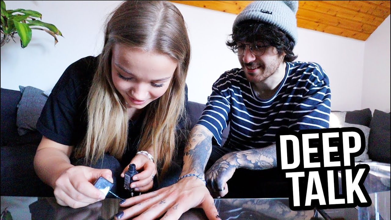 DEEP TALK MIT TONI WÄHREND ICH SEINE NÄGEL LACKIERE.. mit Tonia ❤️