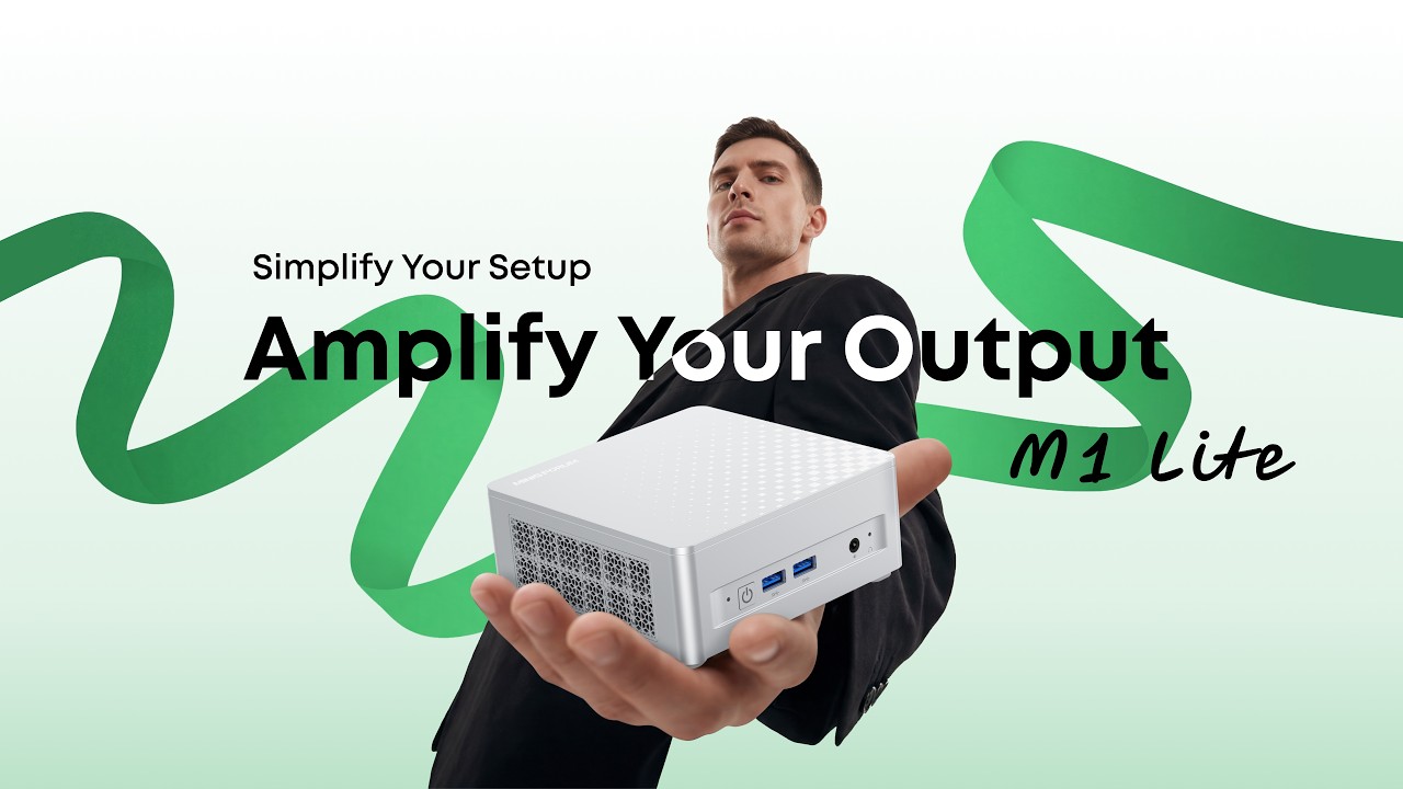 MINISFORUM M1 Lite LIVE 🚀 Intel Core Ultra 5 Mini PC | USB4 One-Cable Setup + Triple Display