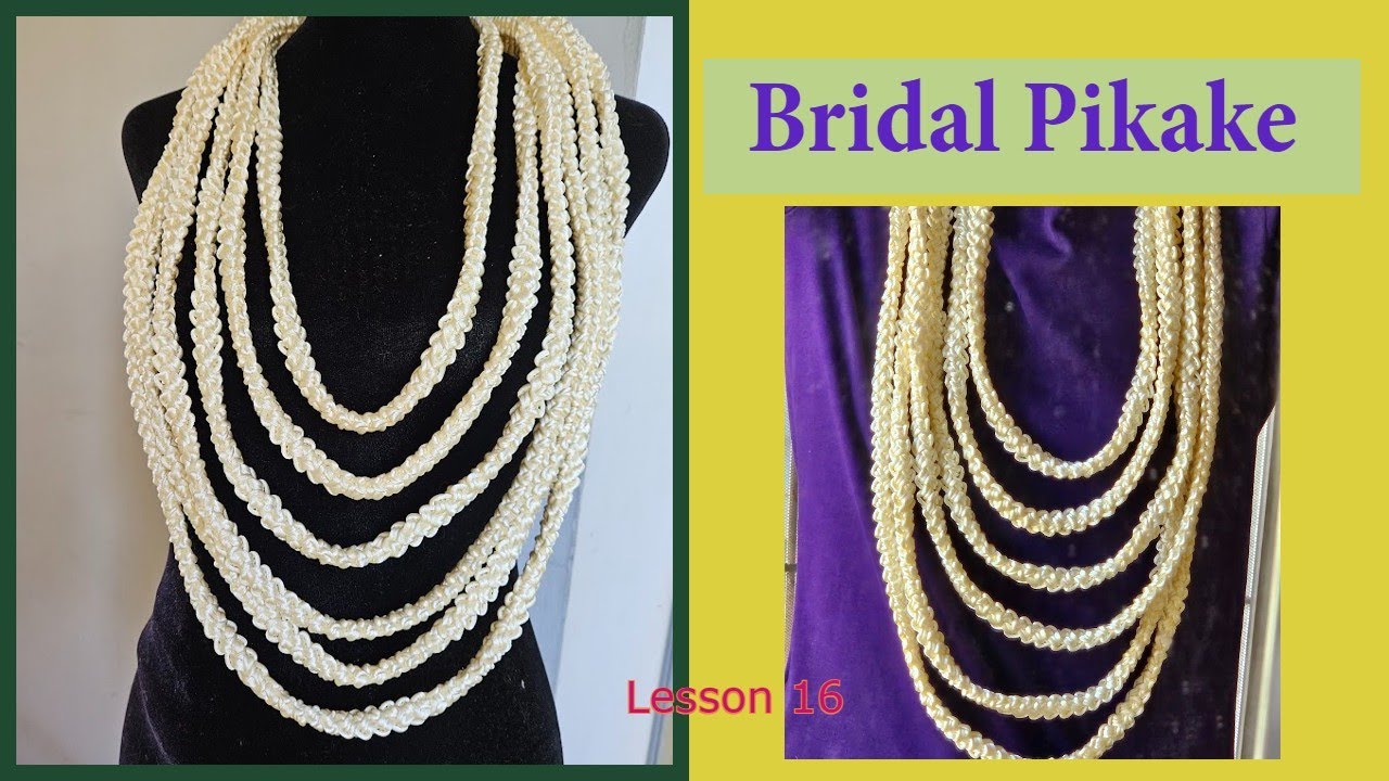 How to make Pikake made by rat tail code / crochet /DIY/ Lesson 16