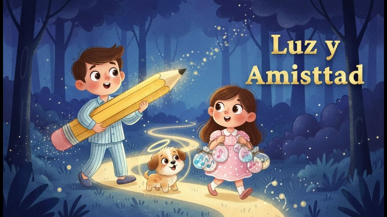 La luz del lápiz: amistad que ilumina ✨ cuentos infantiles · cuentos clásicos en español