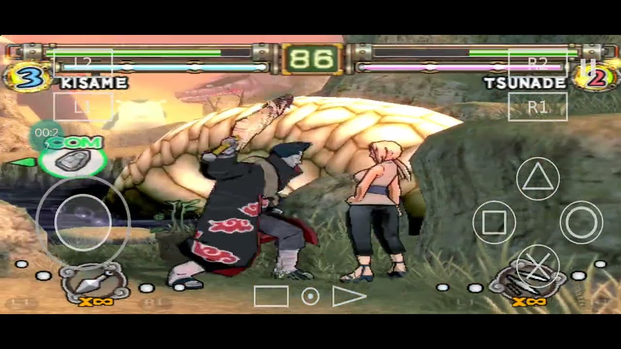 Naruto Ultimate Ninja 2: Kisame Vs Tsunade 