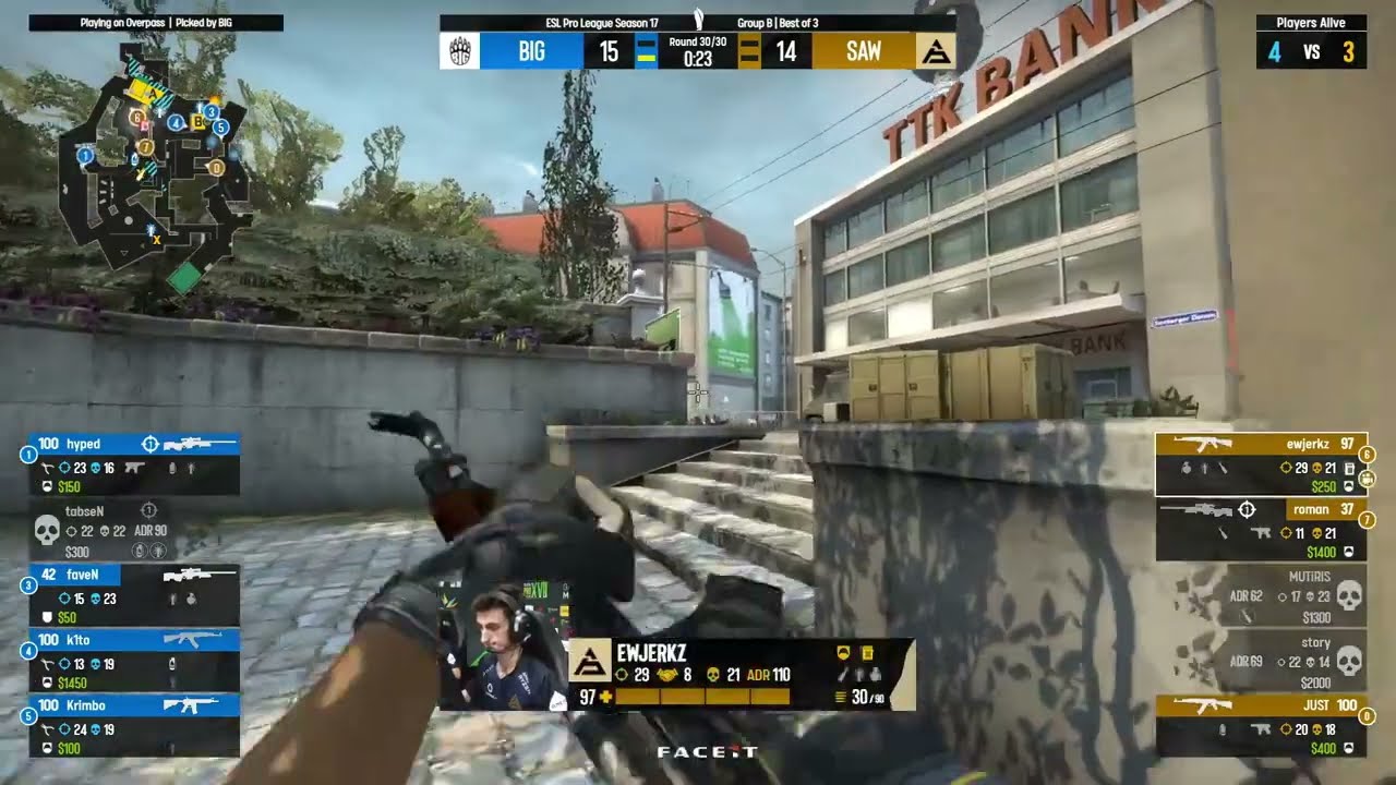 incre&iacute;ble HYPED mata con AWP vs SAW