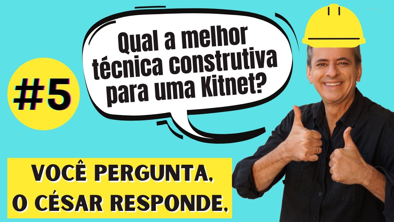 Qual a melhor técnica construtiva para uma Kitnet? - Você pergunta, o Cesar responde
