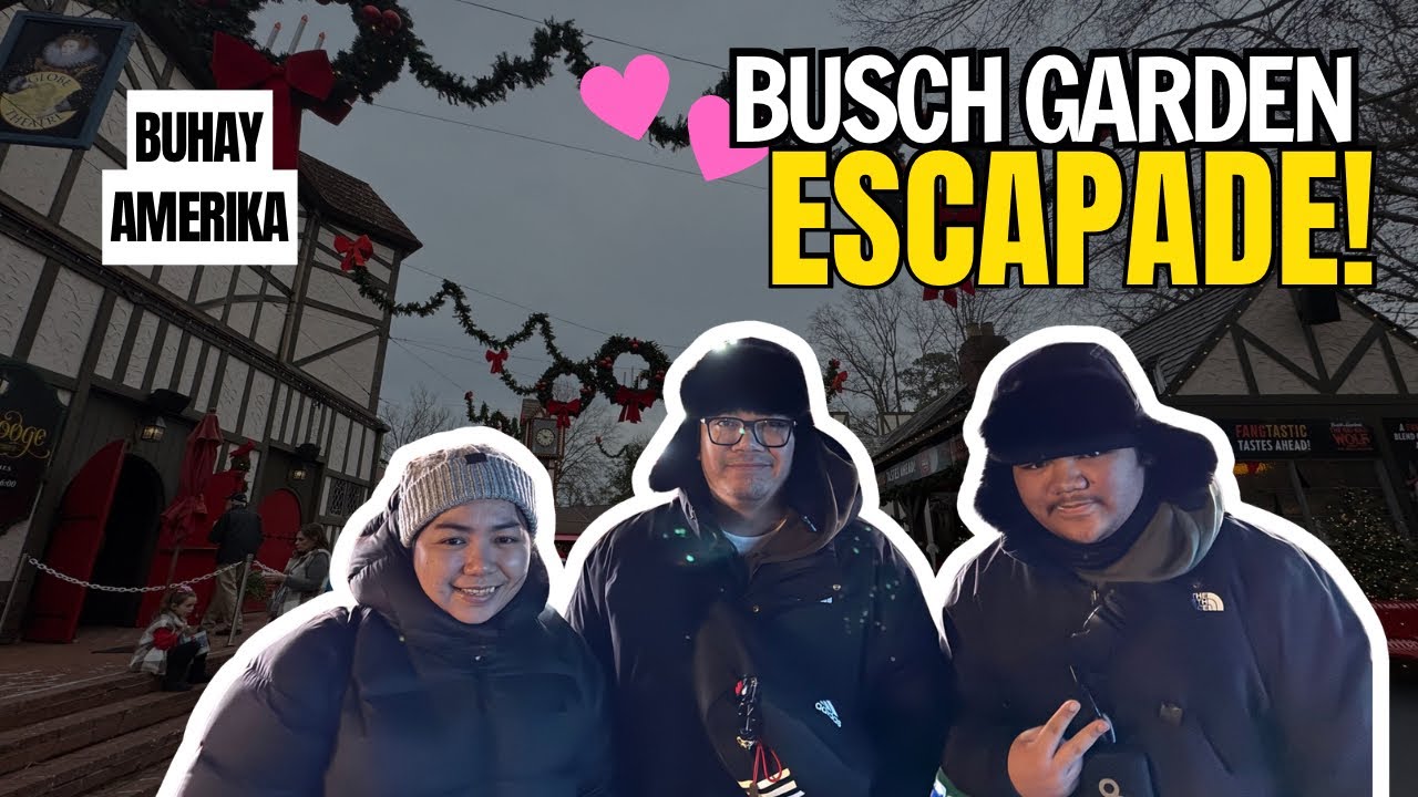 Семейное времяпрепровождение в Busch Gardens 🎄✨ | Жизнь филиппинских иммигрантов в США #buhayamerika