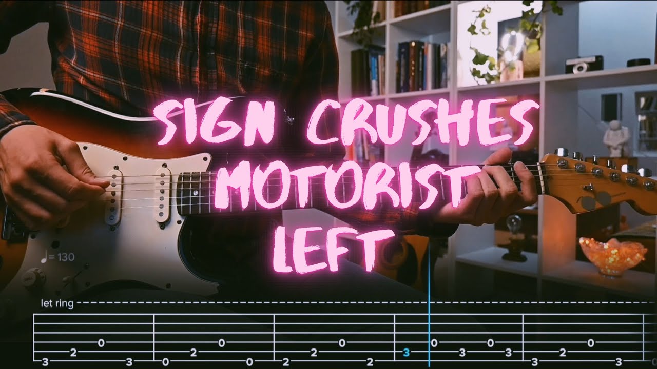 Left sign crushes motorist Сover by @Egor5287  / Guitar Tab / Lesson / Tutorial