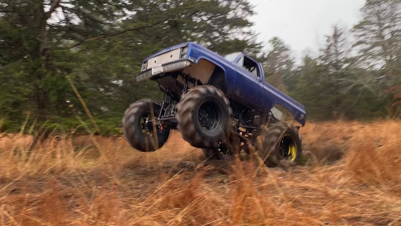 Got my truck to wheelie!!! ((Kinda))