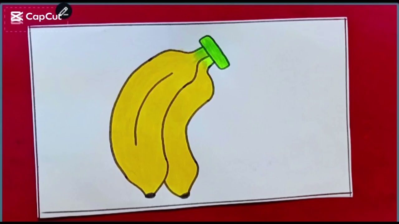 How to Draw a Banana 🍌 | Simple Banana Drawing Tutorial