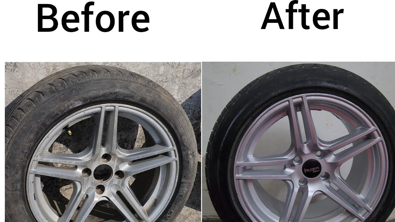 17 inch alloy wheel🚘 repaint #alloywheels #paint #i20modified #modifiedverna #viral #ytshorts