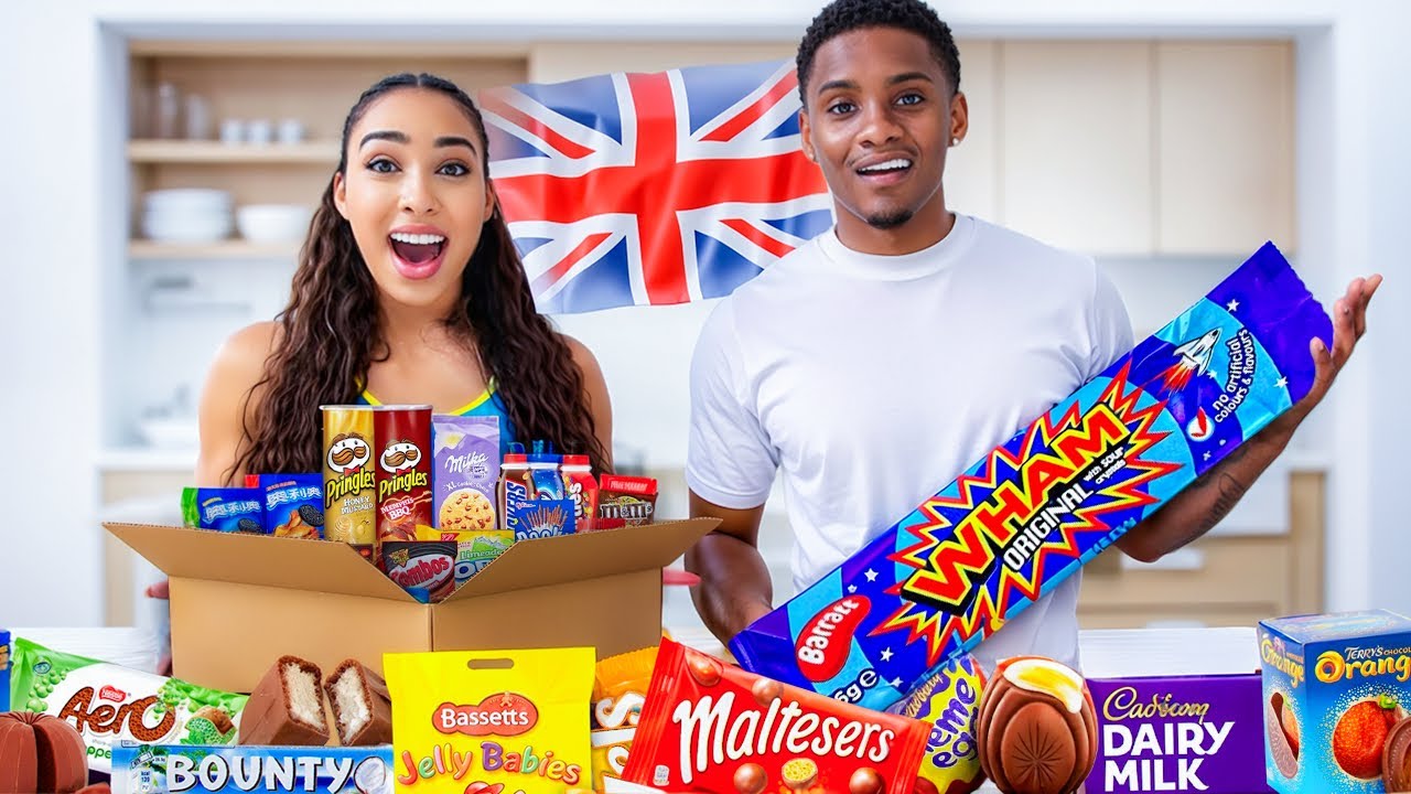 WE TRIED BRITISH SNACKS FOR THE FIRST TIME!