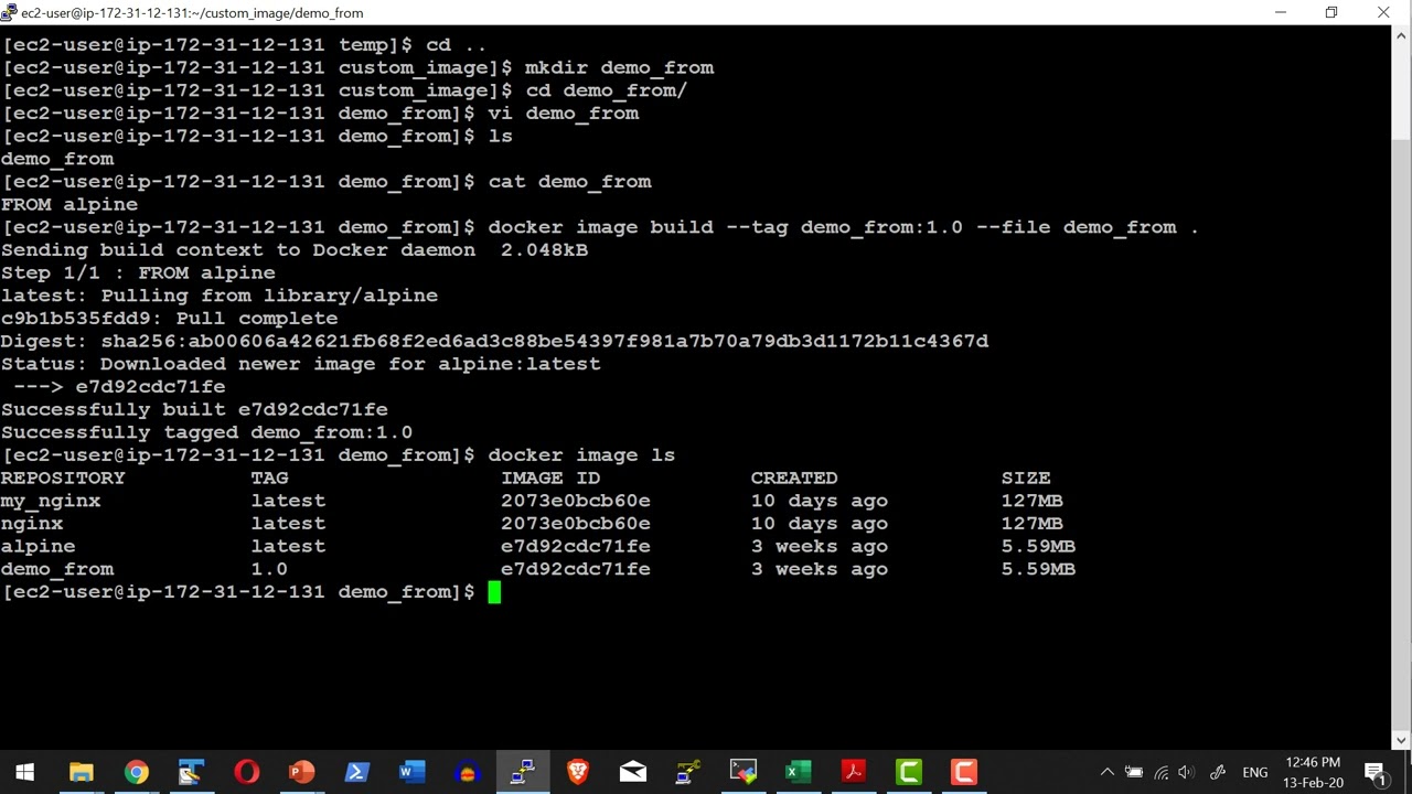 Docker Container Image Build FROM - Video 21